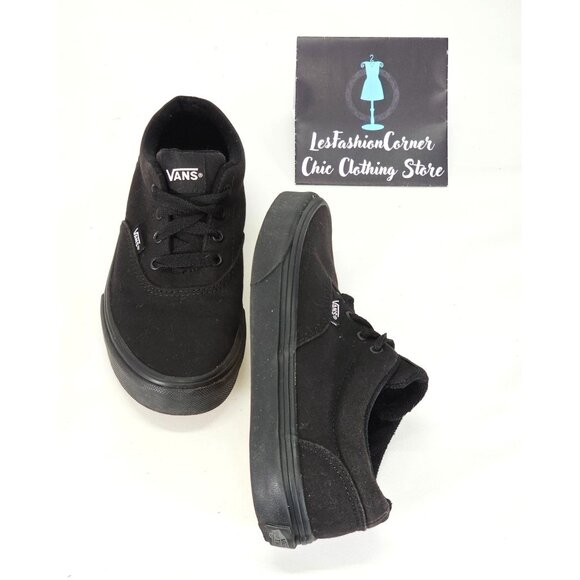 Vans Children Black Canvas Doheny Platform Low Top Sneaker Size 2.5Y  1234 - Picture 9 of 16